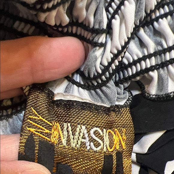 Elegant Black and White Zebra Jumpsuit - Picture 9 of 10